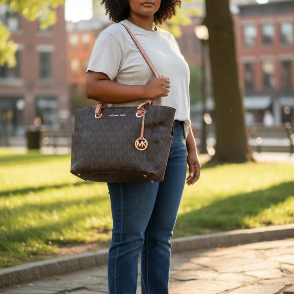 Michael Kors Brown Tote Bag